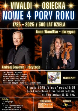 Łódź Wydarzenie Koncert Vivaldi / Osiecka - Nowe 4 Pory Roku / premiera płyty 