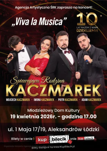 Aleksandrów Łódzki Wydarzenie Koncert "Viva La Musica"