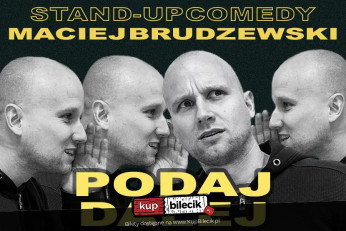 Łódź Wydarzenie Stand-up Maciej Brudzewski w nowym programie "Podaj dalej"