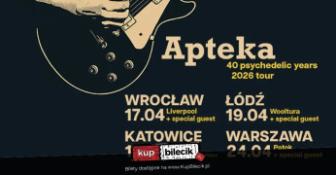 Łódź Wydarzenie Koncert KW Bookings zaprasza do wspólnego świętowania 40 lat na scenie legendarnego zespołu Apteka!