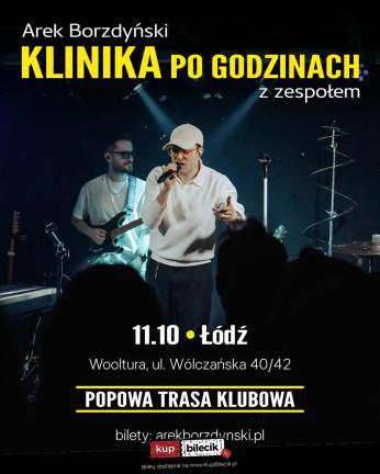 Łódź Wydarzenie Koncert KLINIKA po godzinach | popowa trasa klubowa Arka Borzdyńskiego